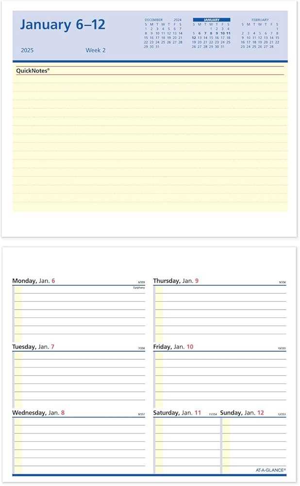 a week at a glance calendar template