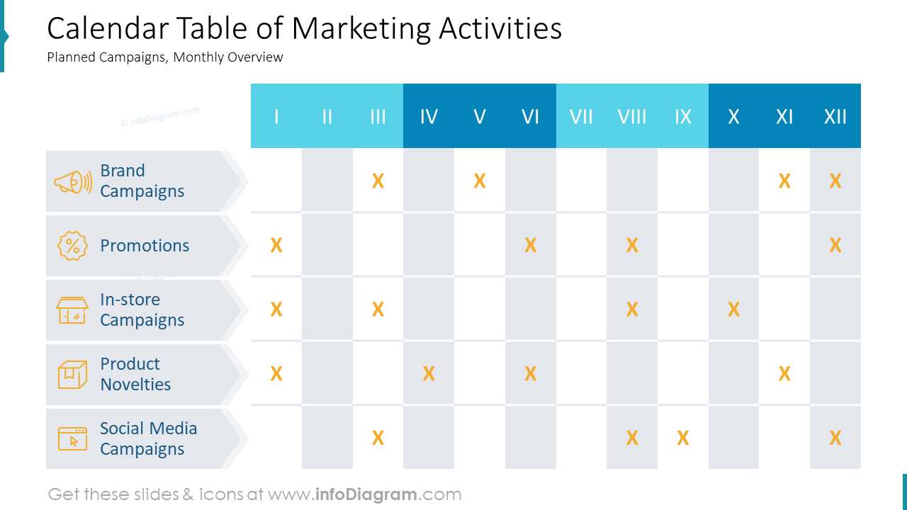 powerpoint marketing calendar template