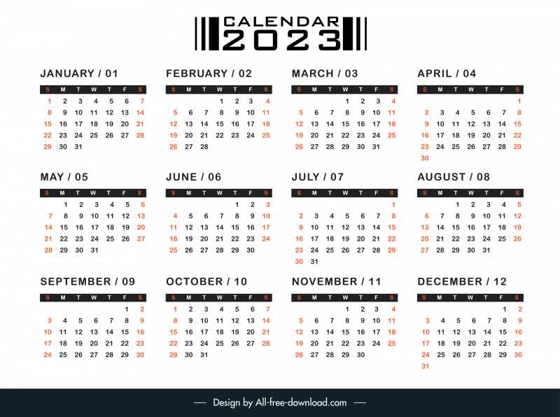 free vector calendar template