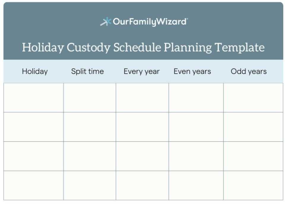 free visitation calendar template