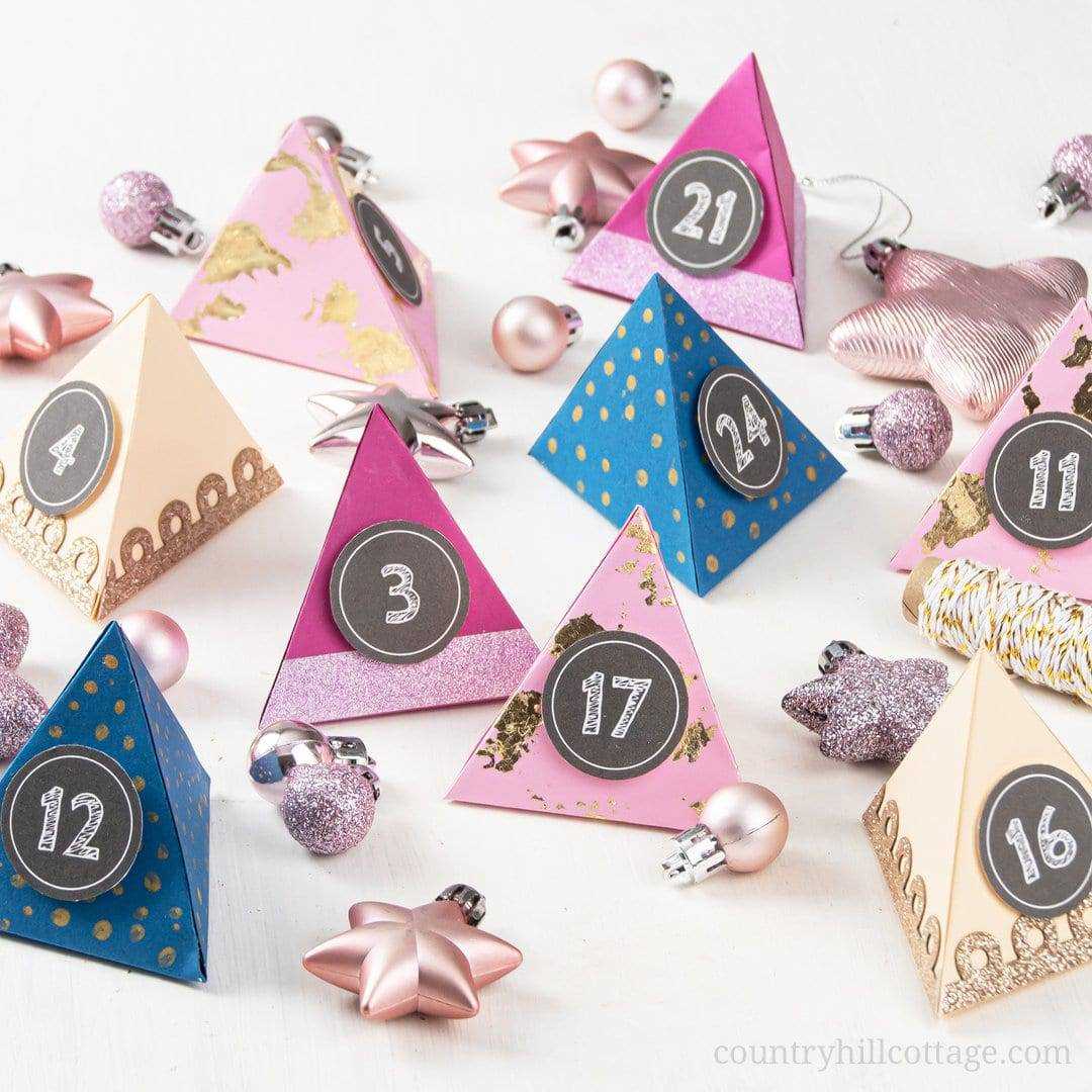 make your own advent calendar template