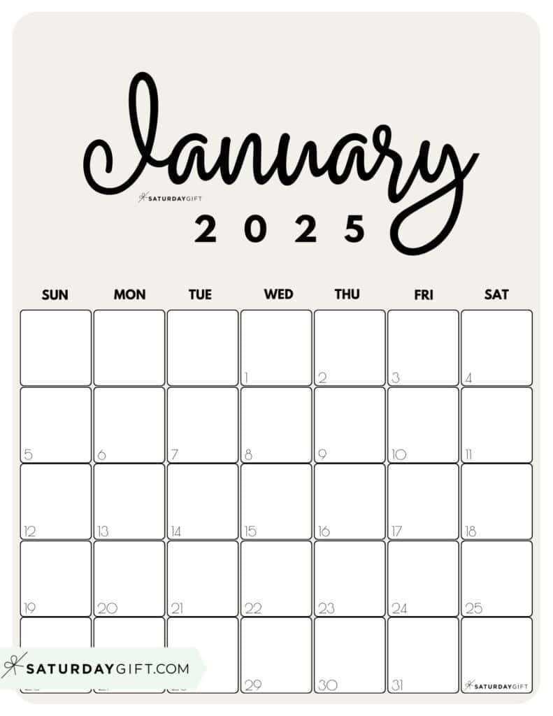free blank calendar template january 2026