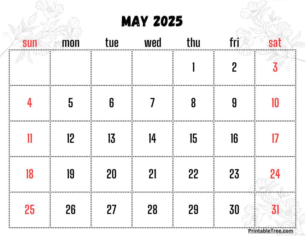 free template for 2025 calendar