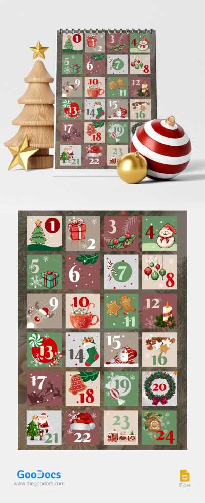 interactive advent calendar template