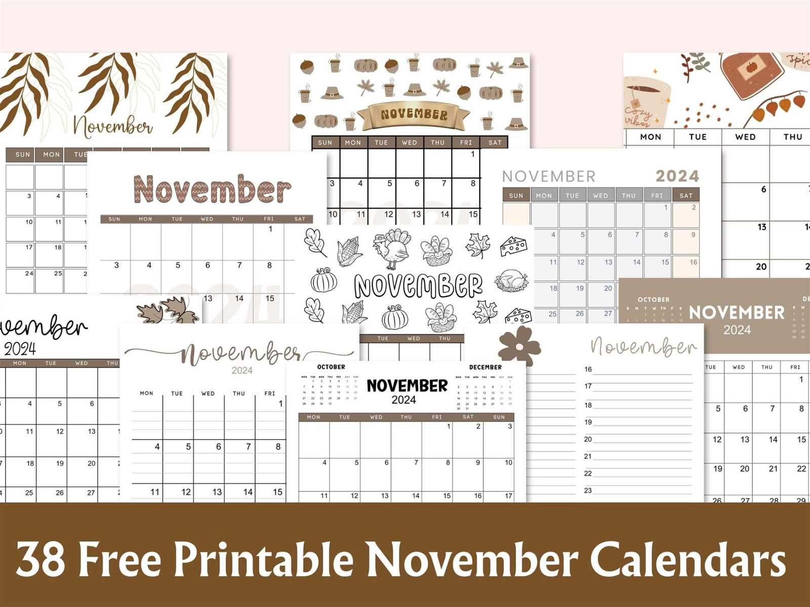 november calendar template free