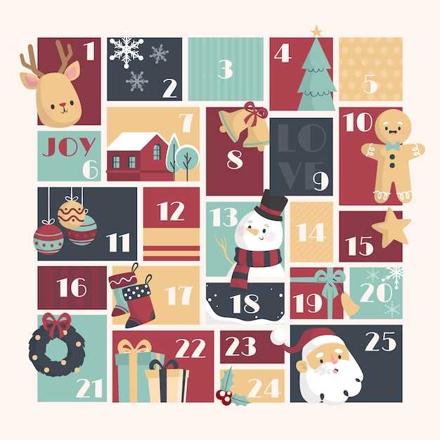 christmas advent calendar video template