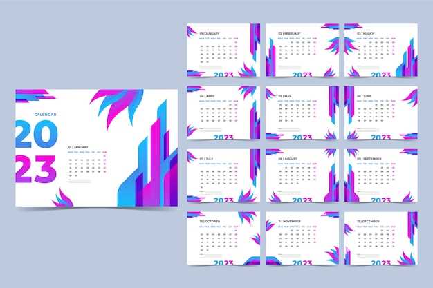 free desk calendar template