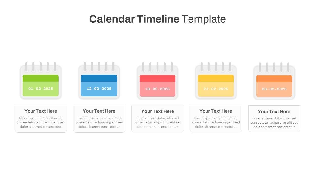 calendar in ppt template