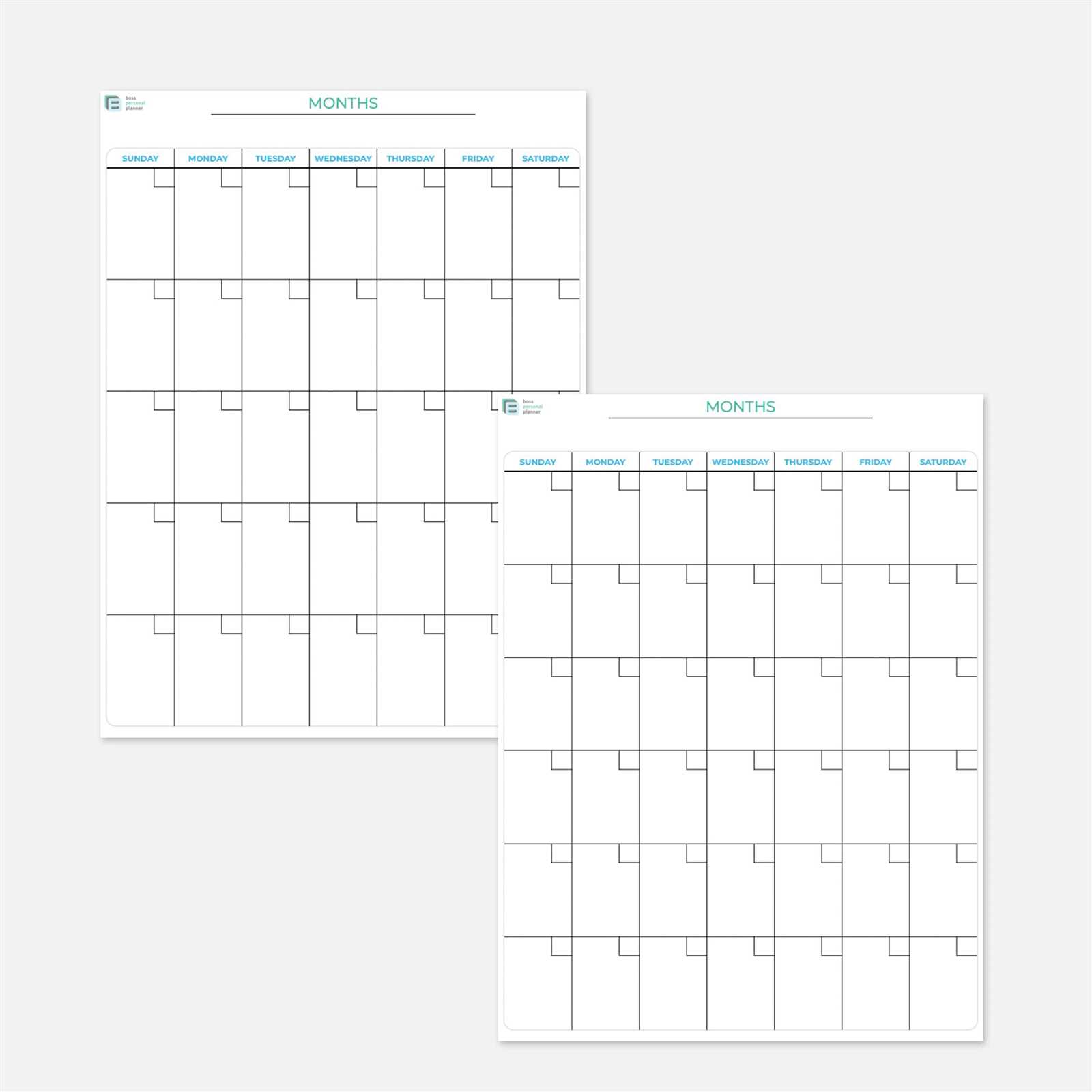 calendar planner template