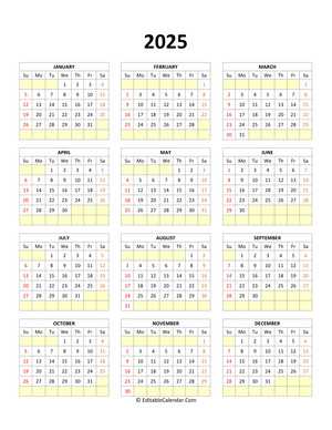 2026 template calendar