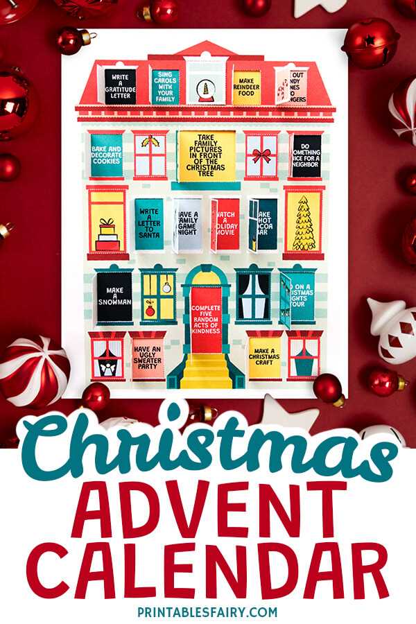 paper advent calendar template