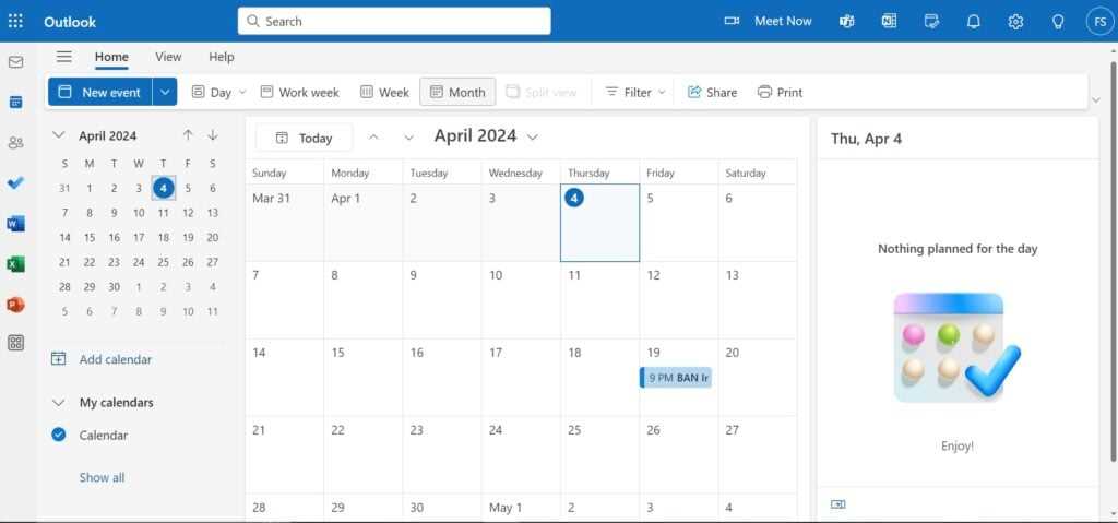 outlook calendar import csv template