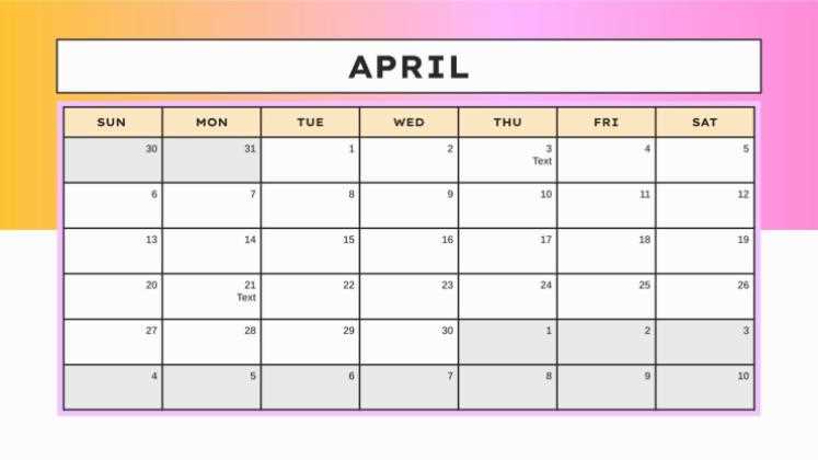 2026 calendar powerpoint template free