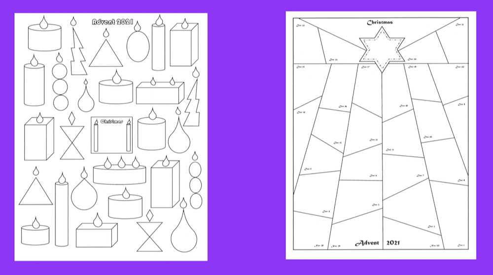 free printable advent calendar template