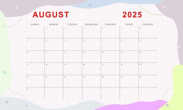 august calendar 2025 template