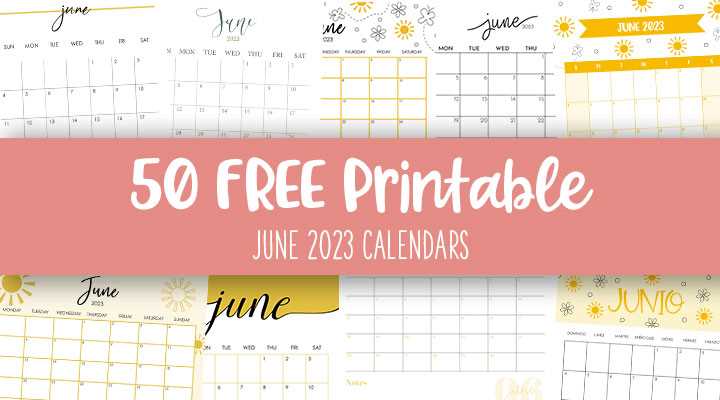 june calendar template free