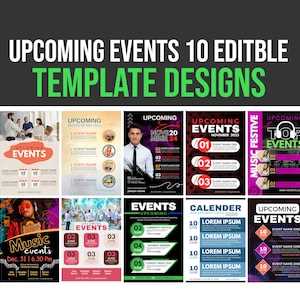 flyer calendar of events template