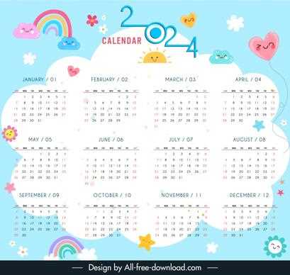 calendar template illustrator