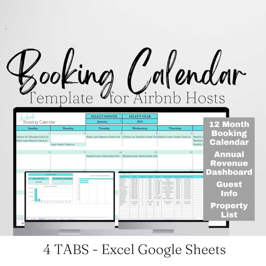 calendar booking template