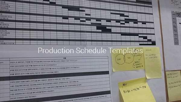 post production calendar template