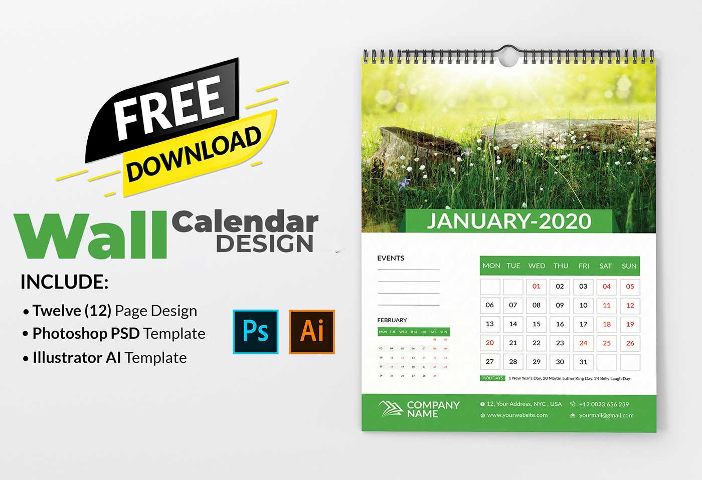 calendar template free download