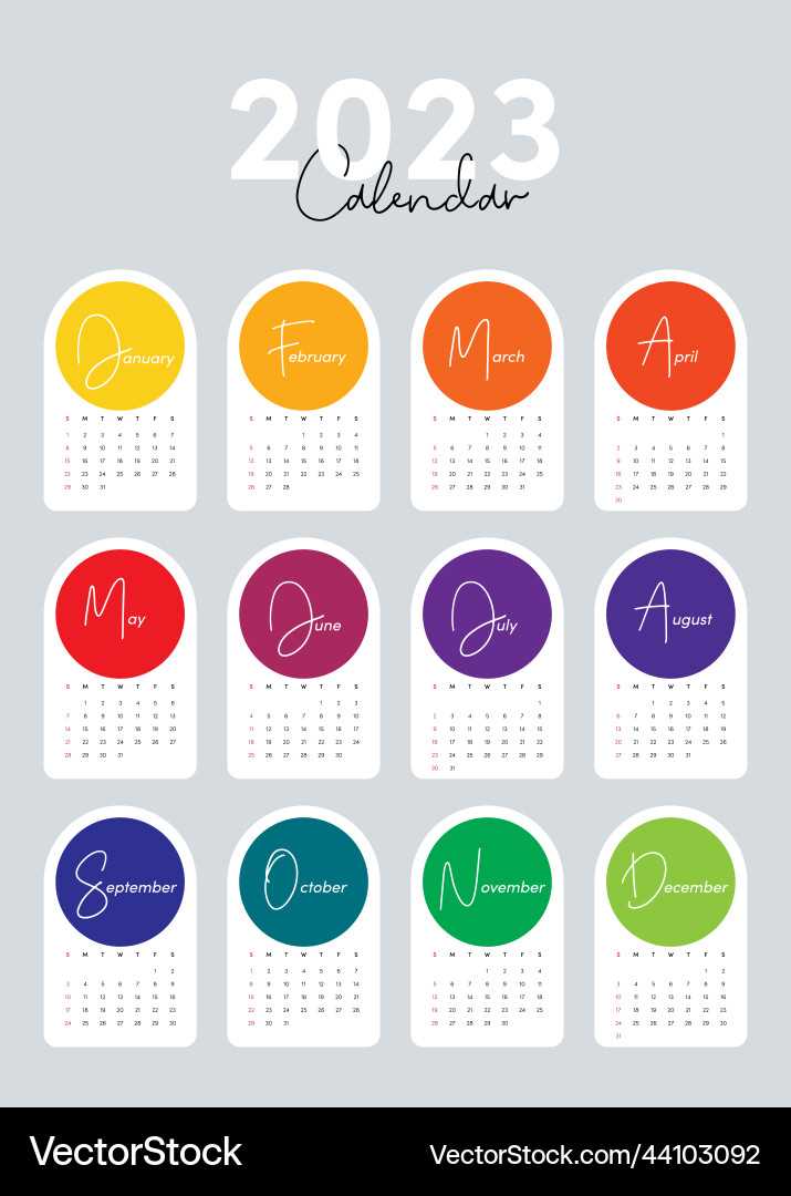 printable 12 month calendar template