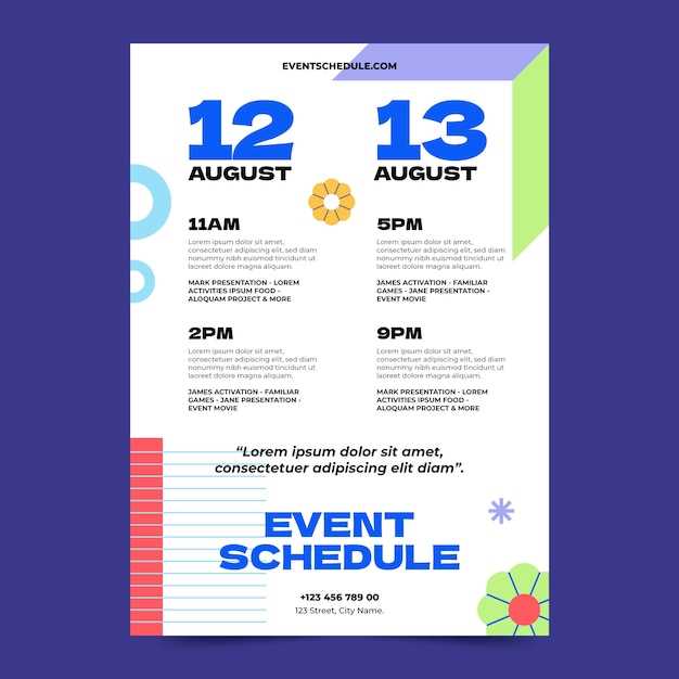 calendar event template