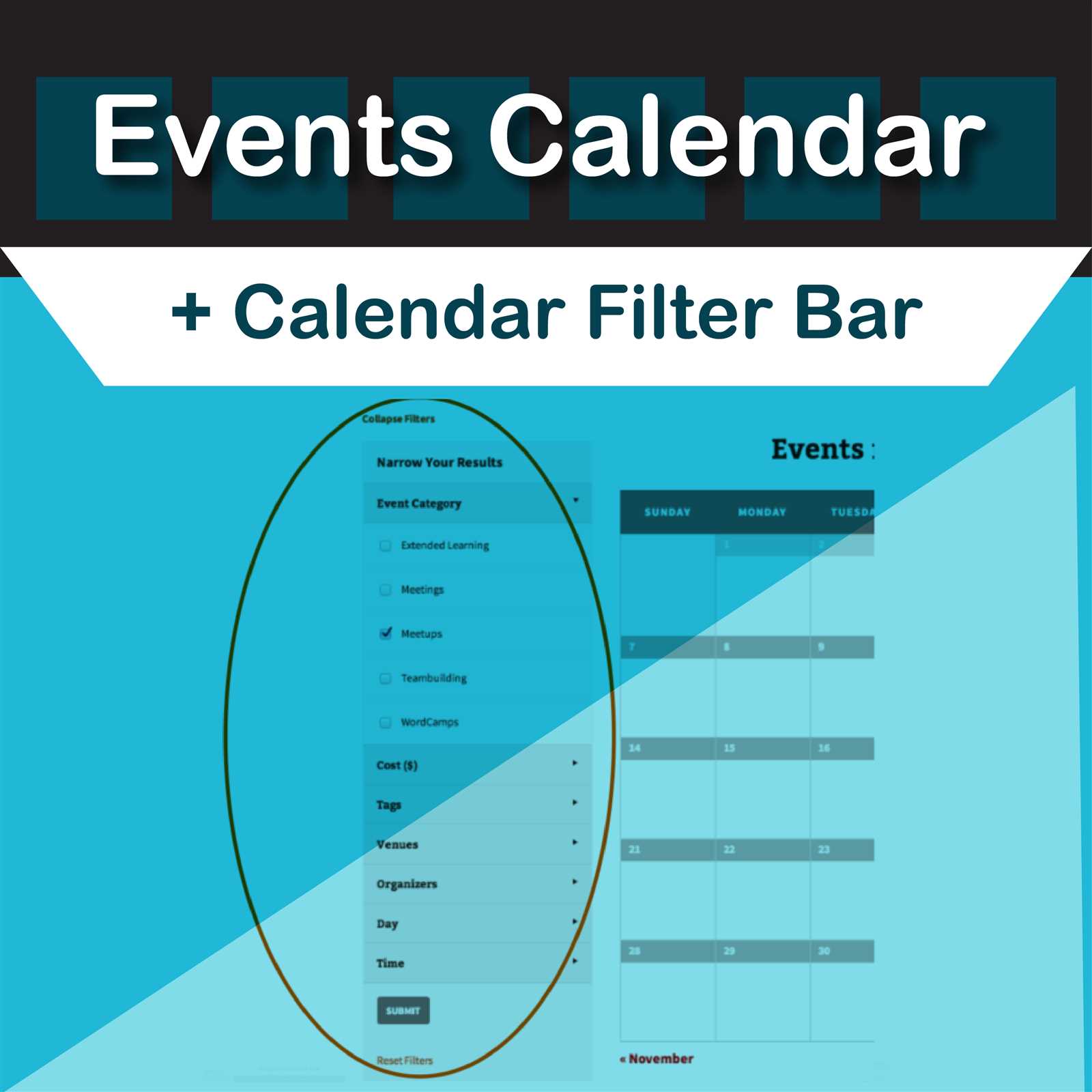 bar calendar template