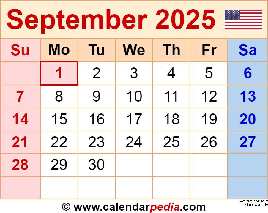 free september 2025 calendar template