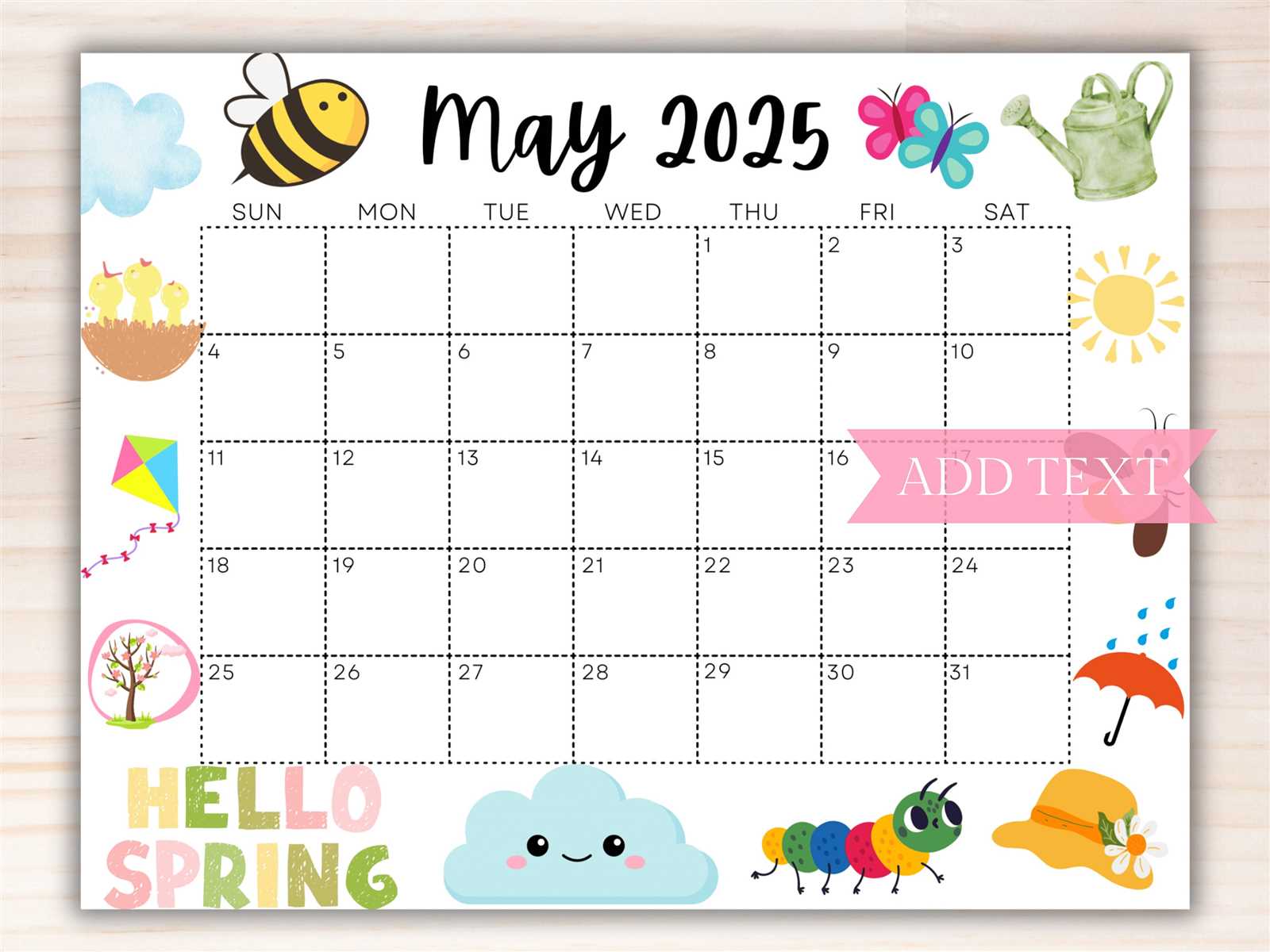 may 2025 calendar editable template