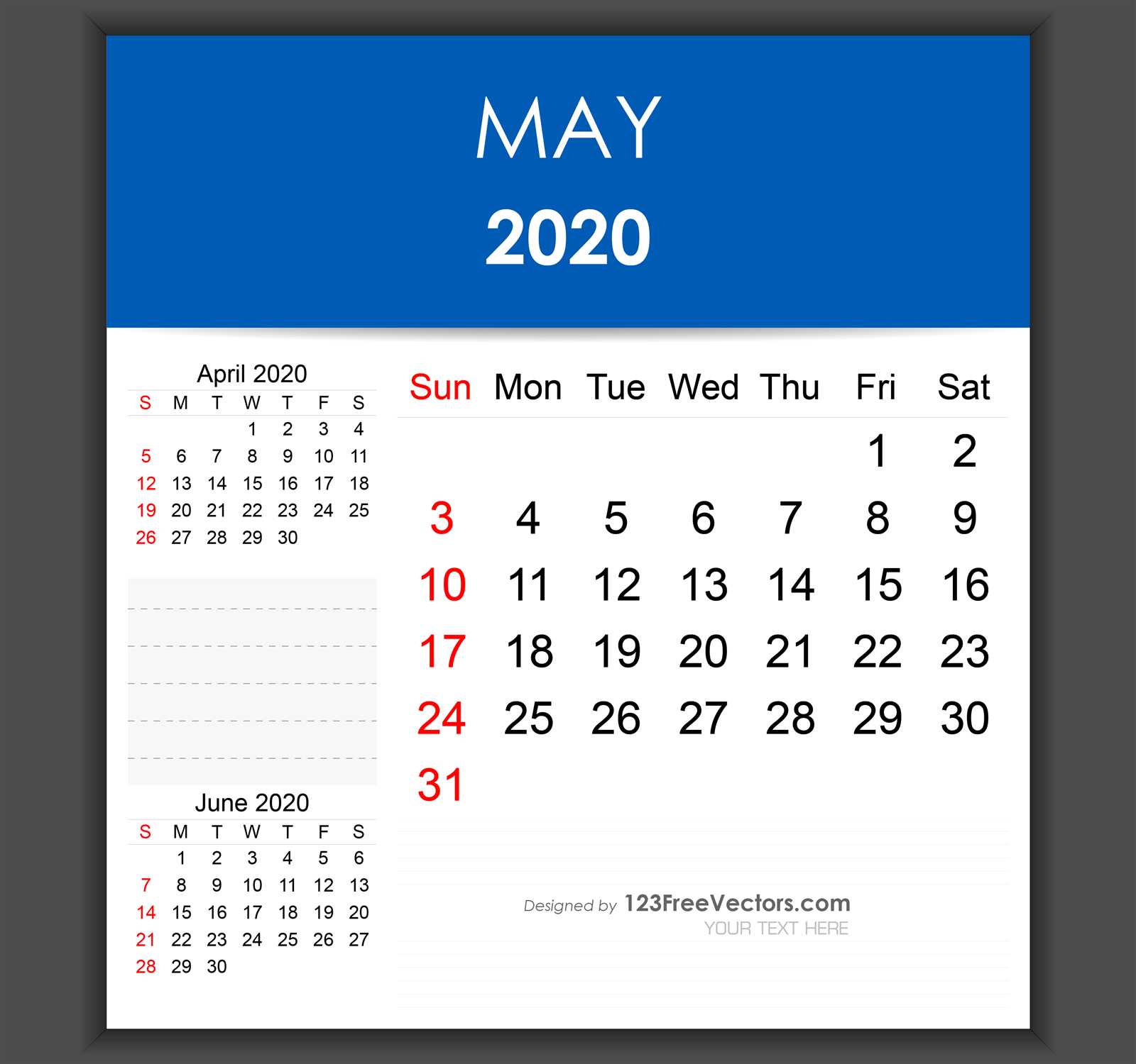 editable may calendar template