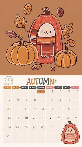 halloween calendar template