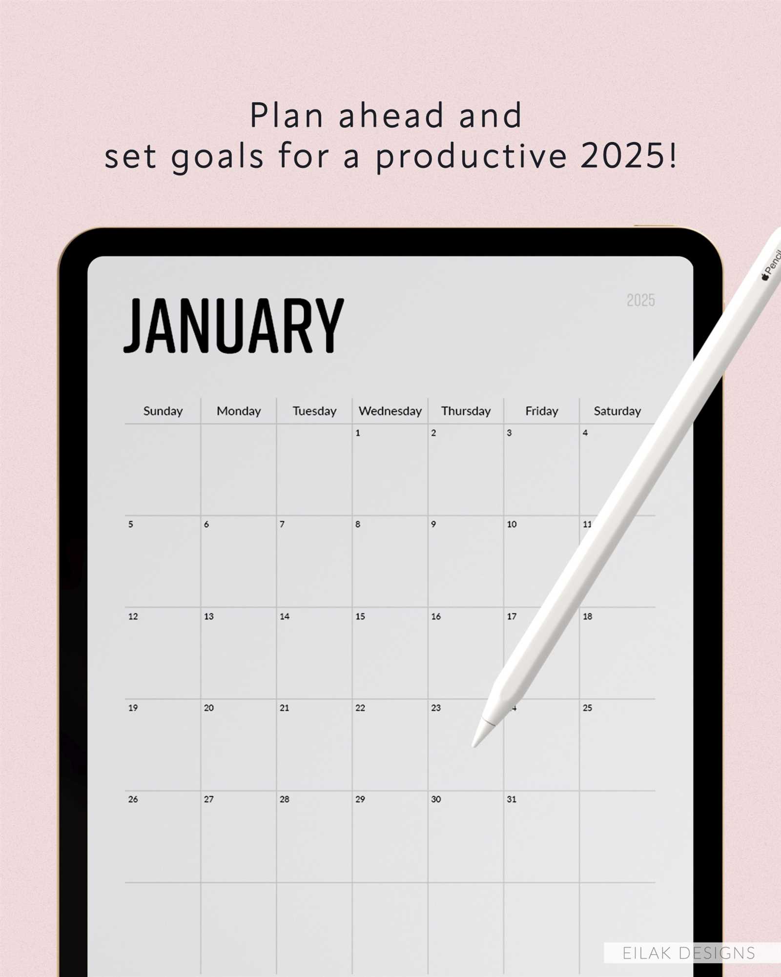 goodnotes calendar template 2025