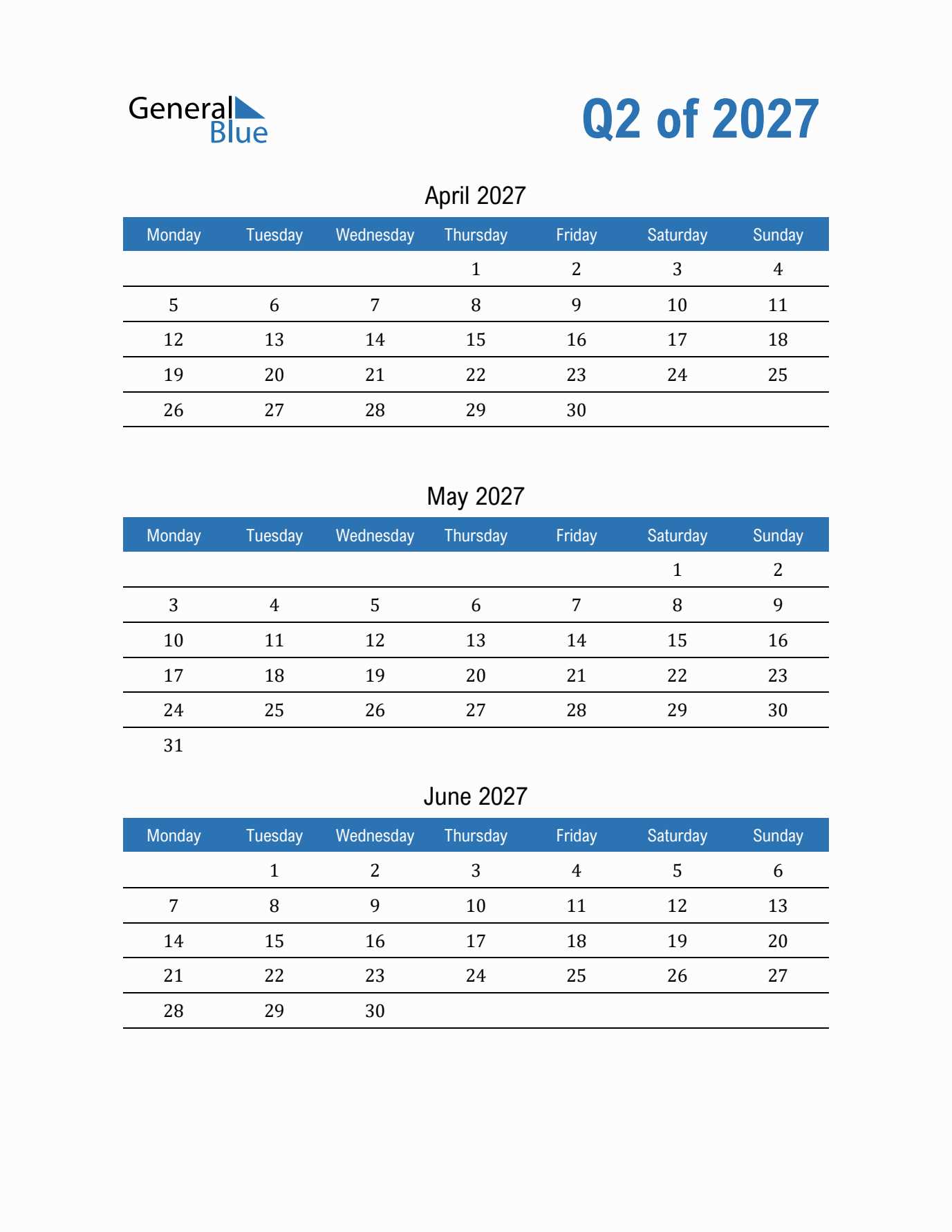 free printable quarterly calendar templates