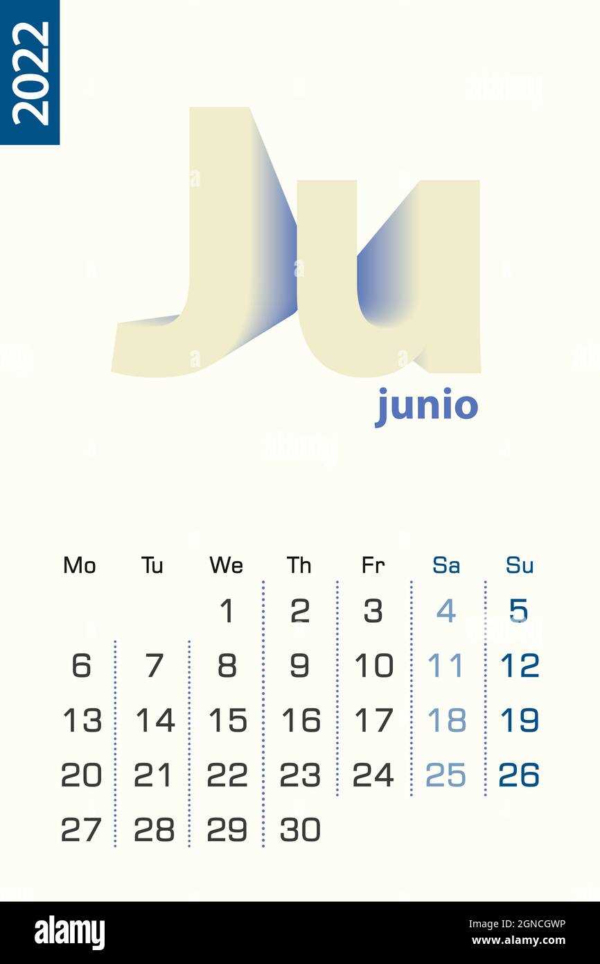 spanish calendar template