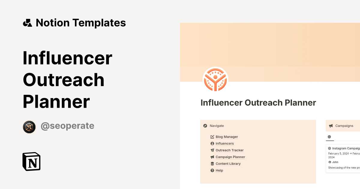 outreach calendar template