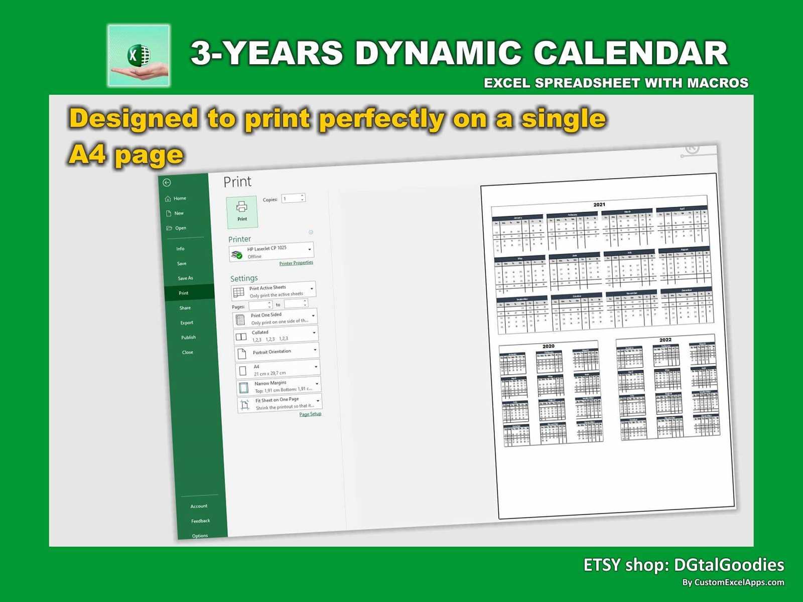 hp calendar templates