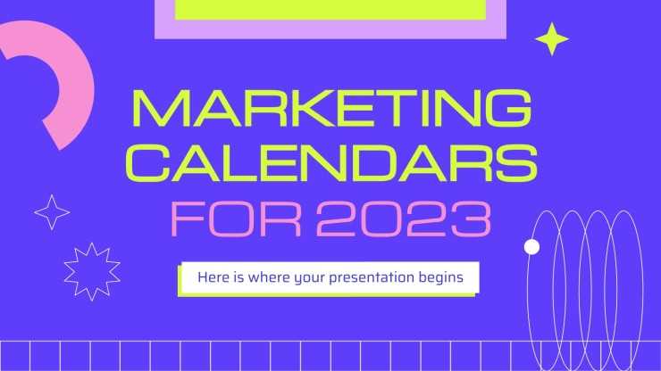 powerpoint marketing calendar template