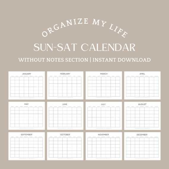 saturday calendar template