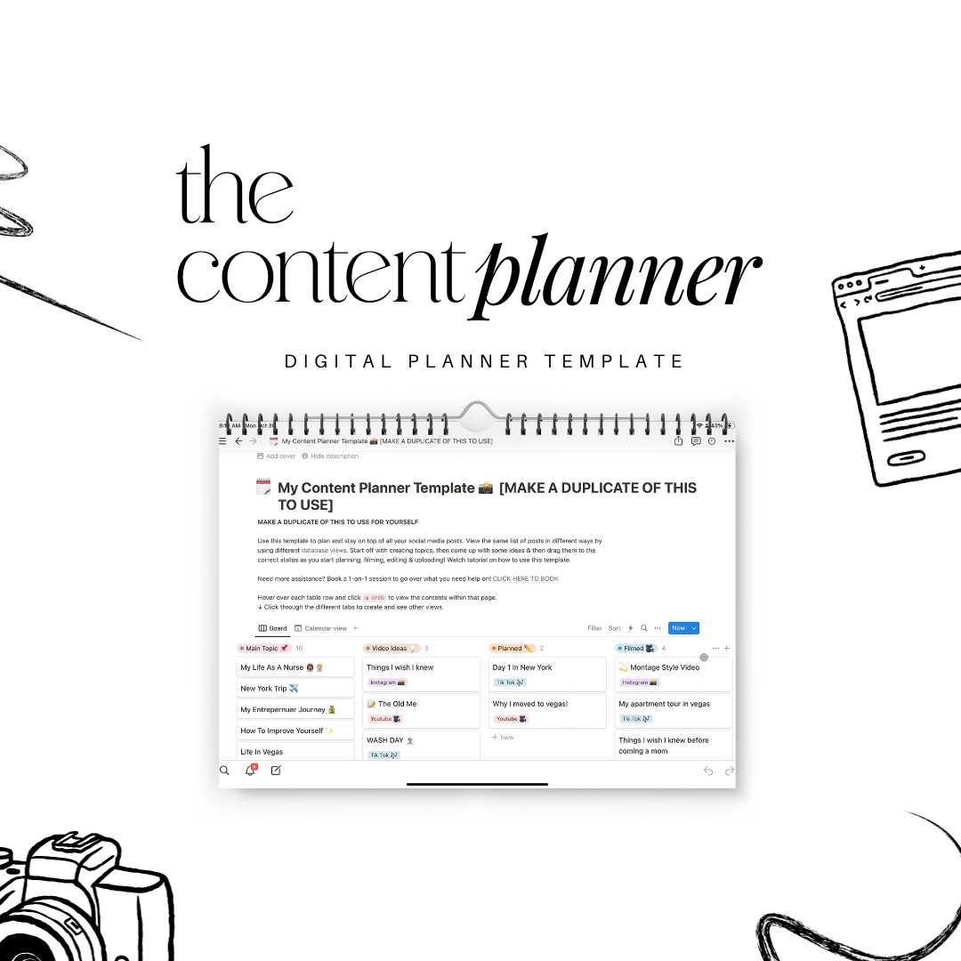 content planning calendar template