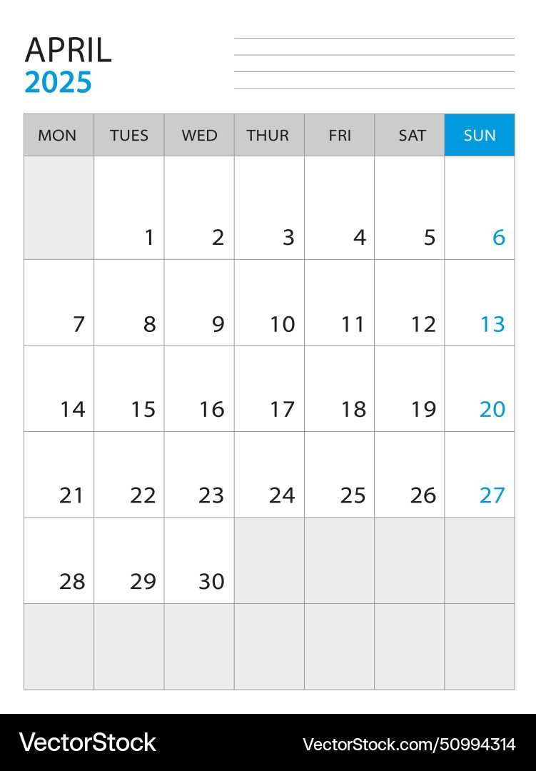 calendar template for april 2025