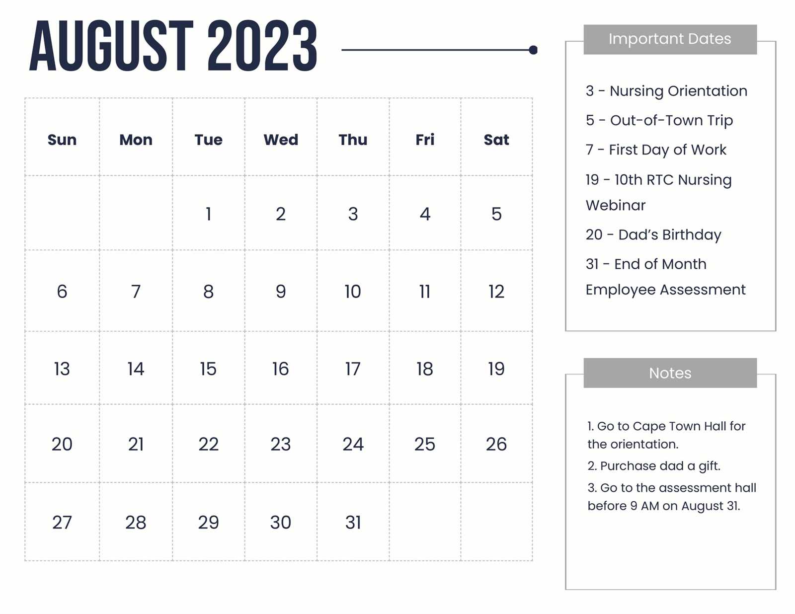 microsoft monthly calendar template