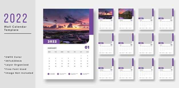 photoshop calendar template