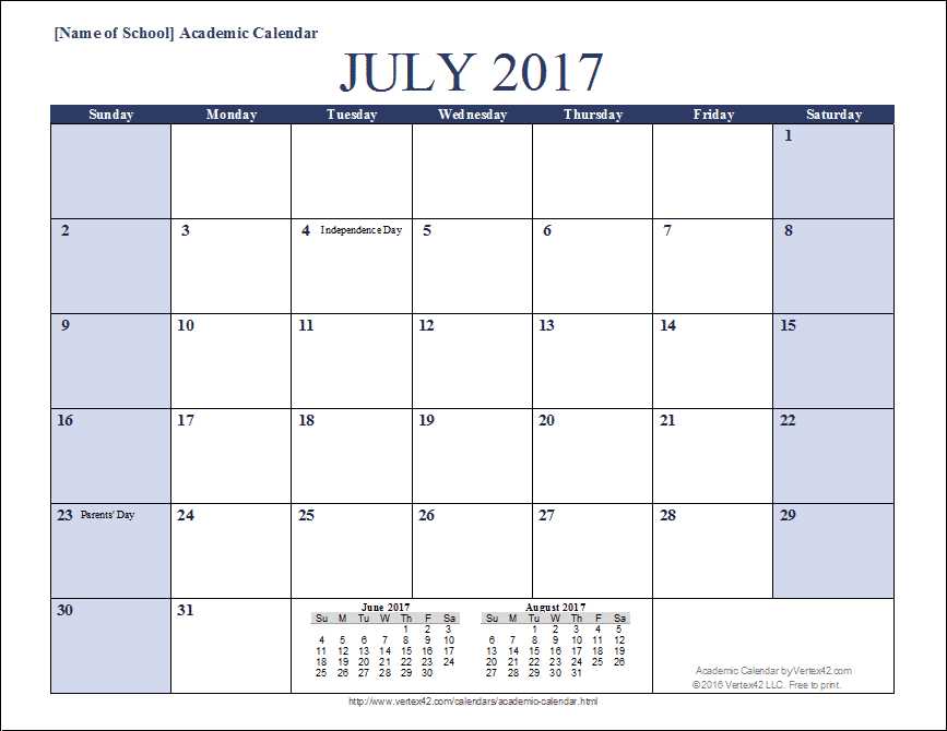 calendar template for website