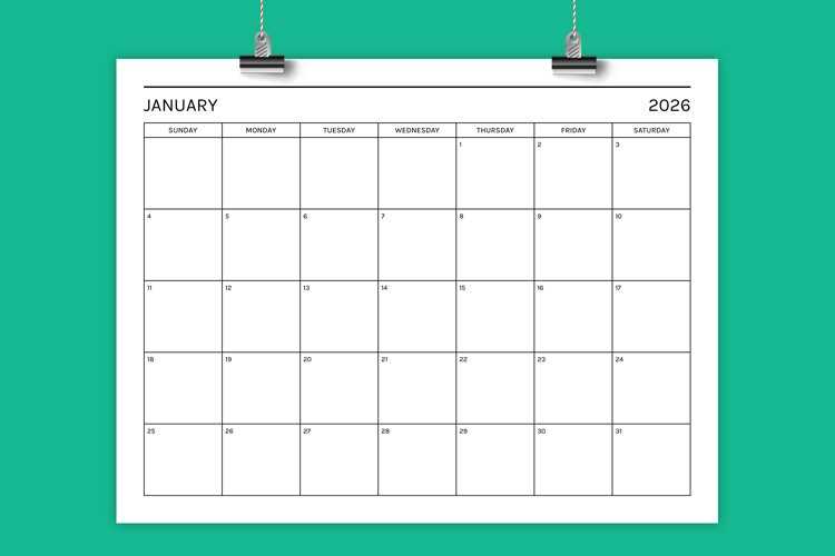 8.5 x 11 calendar template