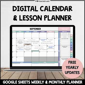 monthly calendar templates for teachers