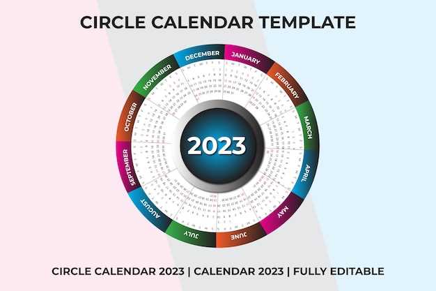 round calendar template