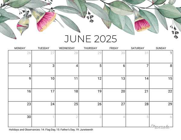 blank calendar template june 2026