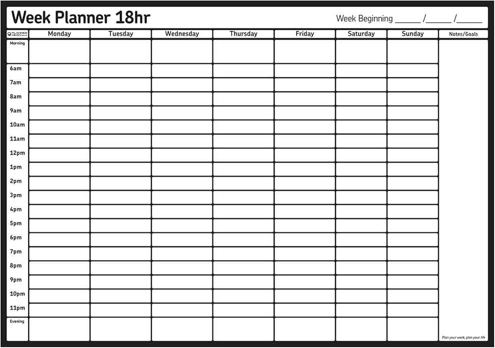 days of week calendar template