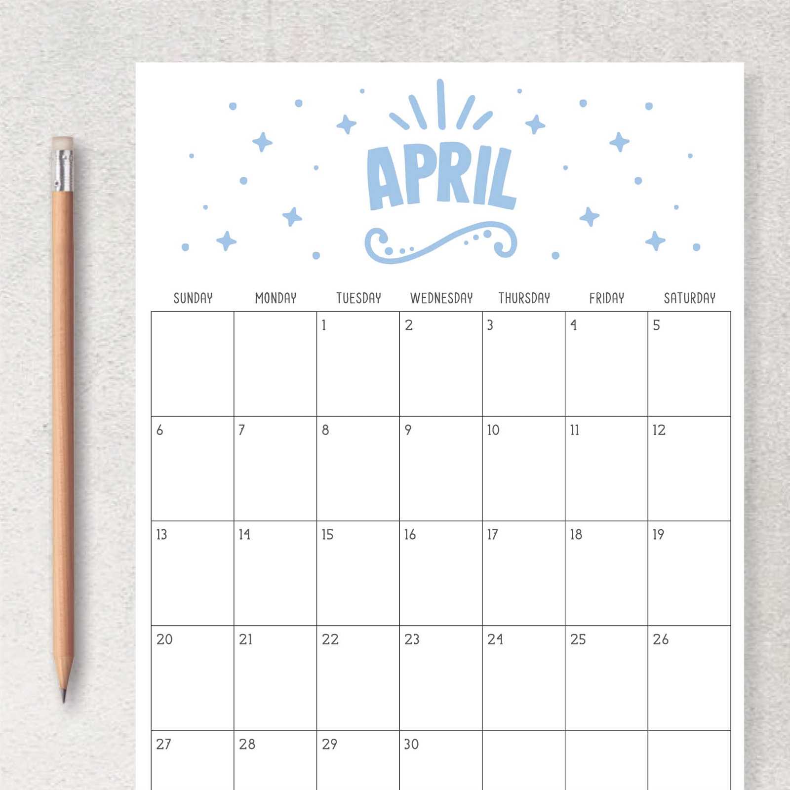 cute calendar template 2025